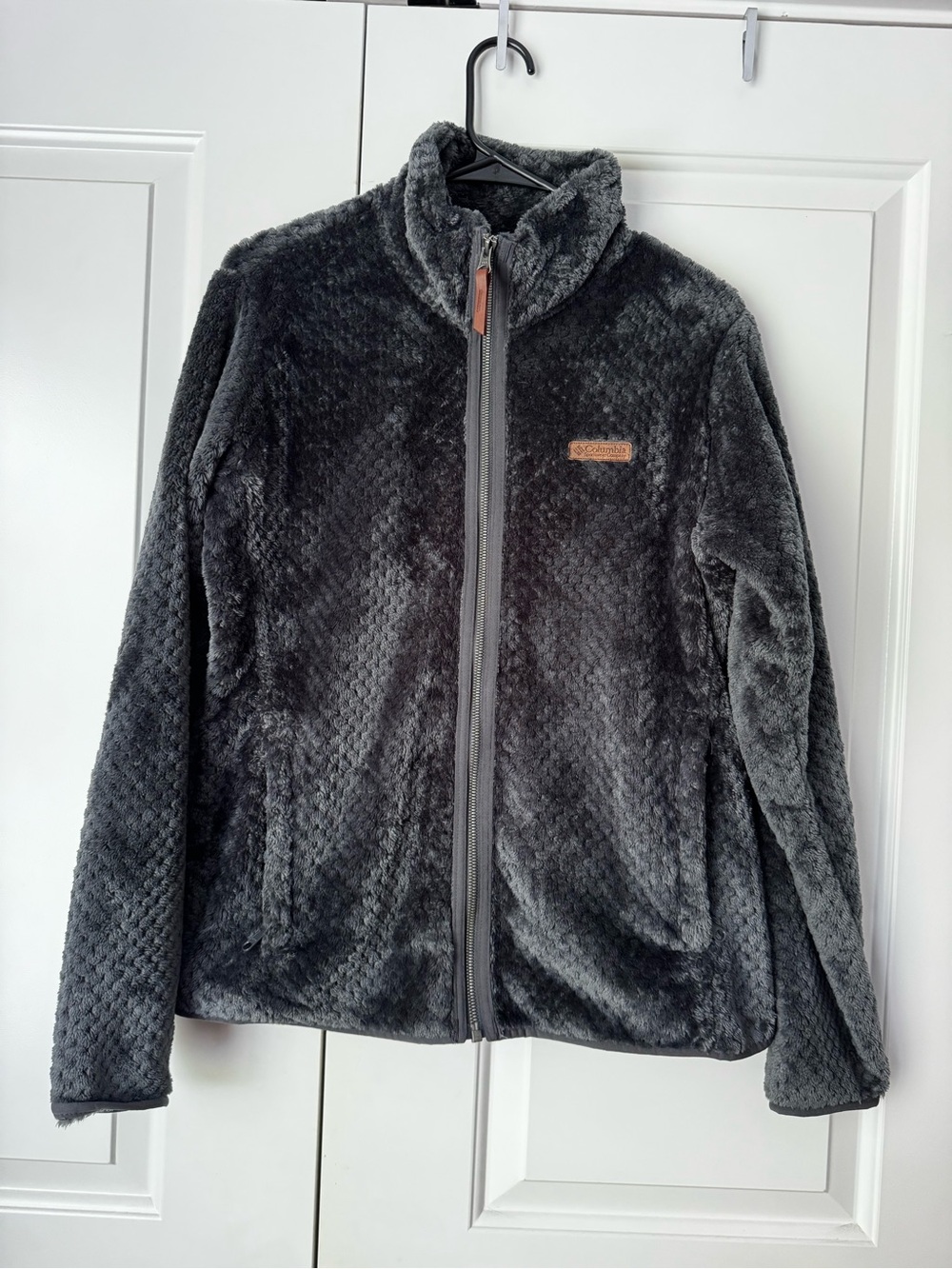 Columbia Kids Charcoal Gray Plush Full-Zip Puffer Jacket